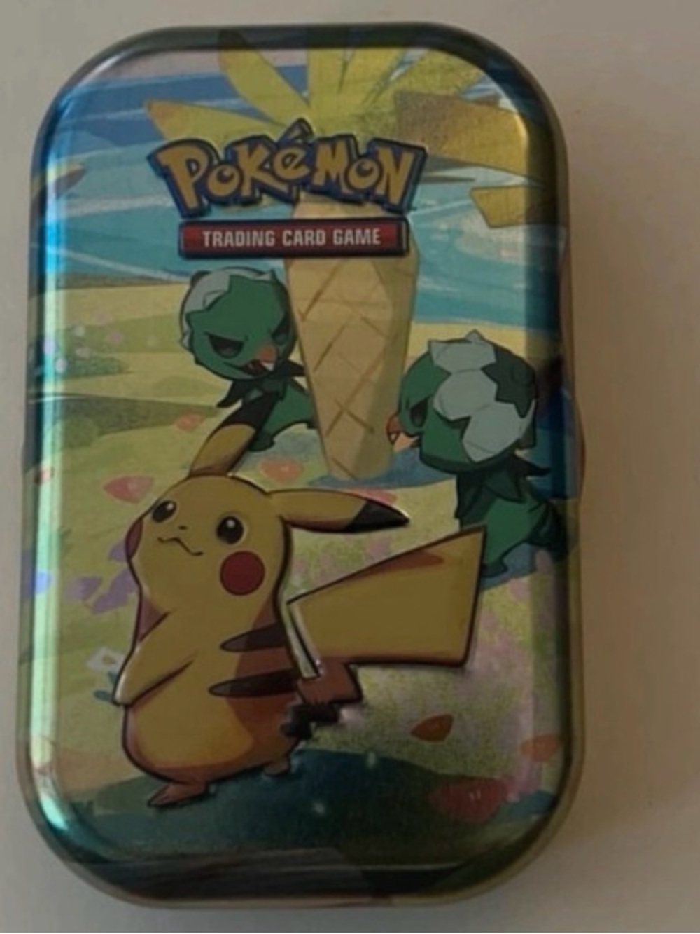 Pokemon Pikachu Card Mini Tin Paldea Friends Empty
